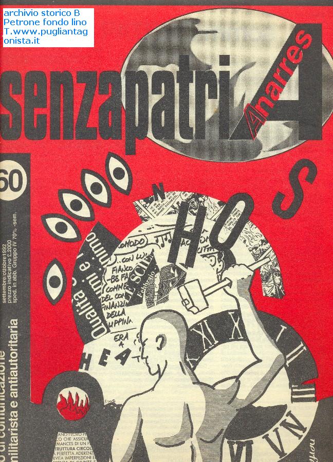 senzapatria anarres le due riviste anarchiche antiautoritarie si fondono nel 1992