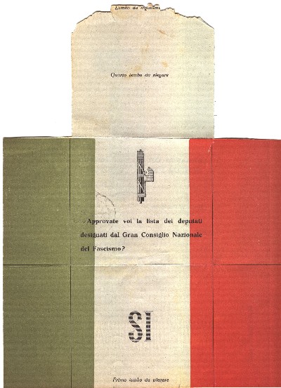 scheda plebiscito 1929