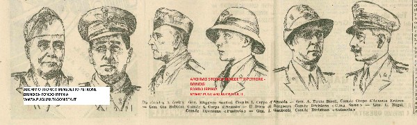  i generali italiani  dell'aggressione all'Etiopia nel 1936